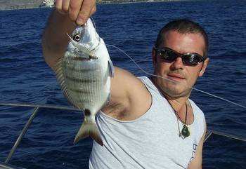 16/12 vit havsbrasa Cavalier & Blue Marlin Sport Fishing Gran Canaria