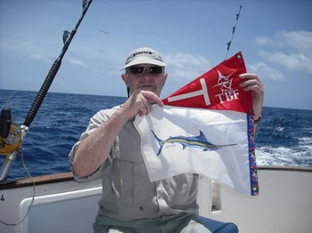 happy fisherman Cavalier & Blue Marlin Sport Fishing Gran Canaria