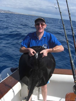 mantarraya negra Cavalier & Blue Marlin Sport Fishing Gran Canaria