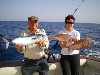 Atlantic bonito - red snappers Cavalier & Blue Marlin Sport Fishing Gran Canaria
