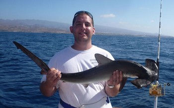 30/08 'Baby' Hammerhead Shark Cavalier & Blue Marlin Sport Fishing Gran Canaria