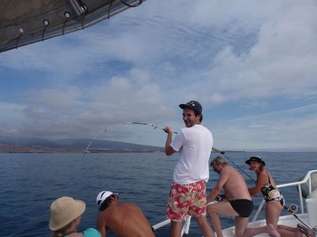hooked up Cavalier & Blue Marlin Sport Fishing Gran Canaria