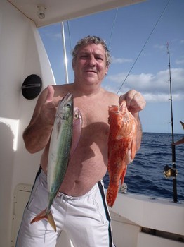 schöner Fang Cavalier & Blue Marlin Sportfischen Gran Canaria