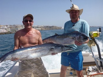 2 Wahoo - Well done Jan Holst & Alan Hughes Cavalier & Blue Marlin Sport Fishing Gran Canaria