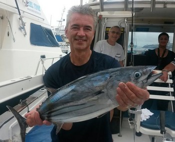 Skipjack tonfisk fångad av Peter Schuurbiers från Holland Cavalier & Blue Marlin Sport Fishing Gran Canaria