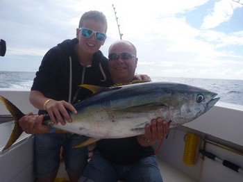 Yellowfin Tuna - Joel and Jörgen Uling from Sweden aboard of the boat Cavalier Cavalier & Blue Marlin Sport Fishing Gran Canaria