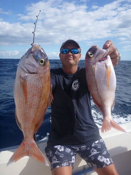 2 Red Snappers Cavalier & Blue Marlin Sport Fishing Gran Canaria