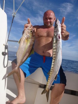 Great Catch - Baracuda & Amberjack caught y Stewart Renshaw Cavalier & Blue Marlin Sport Fishing Gran Canaria