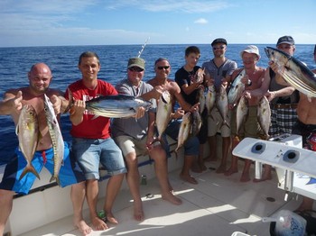 Satisfied Fishermen - Satisfied anglers after a day fishing on the Cavalier Cavalier & Blue Marlin Sport Fishing Gran Canaria