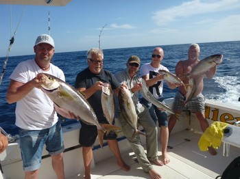 Congratulations - Satisfied anglers on board of the boat Cavalier Cavalier & Blue Marlin Sport Fishing Gran Canaria