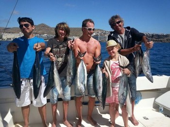 Herzlichen Glückwunsch - Toller Fang auf dem Boot Cavalier Cavalier & Blue Marlin Sport Fishing Gran Canaria