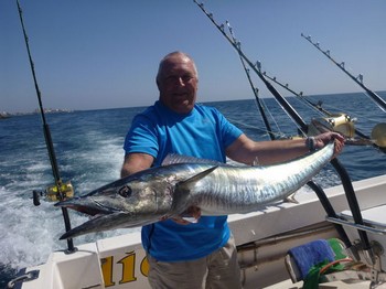 Wahoo fångad av Cees Pipping från Holland Cavalier & Blue Marlin Sport Fishing Gran Canaria