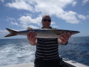 Barracuda fångad av Bo Christensen från Danmark Cavalier & Blue Marlin Sport Fishing Gran Canaria