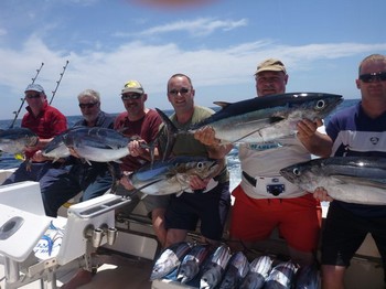 Gut gemacht - Großartiger Fang von Albacore auf dem Boot Cavalier Cavalier & Blue Marlin Sportfischen Gran Canaria
