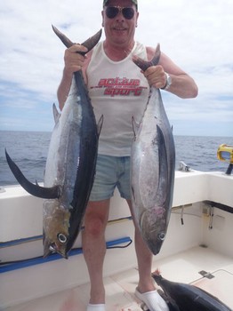 Albacore tonfiskar - Bra gjort "Peter Heineken" på båten Cavalier Cavalier & Blue Marlin Sport Fishing Gran Canaria