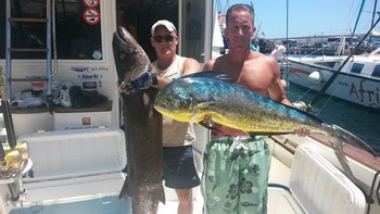 Well done !! - 13 kg Dorado and 29 kg Black Escolar Cavalier & Blue Marlin Sport Fishing Gran Canaria