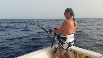 Hooked Up - Hooked up bij Lena från Sverige Cavalier & Blue Marlin Sport Fishing Gran Canaria