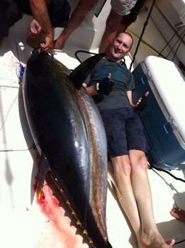 132 kg Big Eye tonfisk Cavalier & Blue Marlin Sport Fishing Gran Canaria