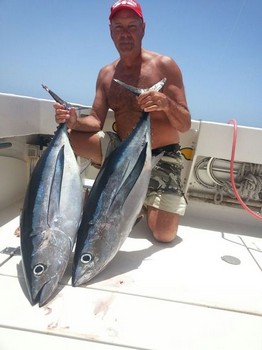Albacore tonfisk - Stephan Mostrom på båten Cavalier Cavalier & Blue Marlin Sport Fishing Gran Canaria