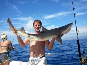 Tope - Fin topp som fångats av Alexander Hanika från Tyskland Cavalier & Blue Marlin Sport Fishing Gran Canaria
