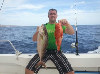Gut gemacht - Schöner Fang für Tomas aus Lithvania Cavalier & Blue Marlin Sport Fishing Gran Canaria