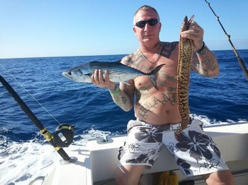 Netter Fang - Jan Erlandsen aus Dänemark auf dem Boot Cavalier Cavalier & Blue Marlin Sportfischen Gran Canaria