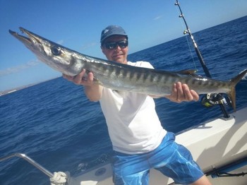 Barracuda - Great catch fro Kaarlo Salkunen from Norway Cavalier & Blue Marlin Sport Fishing Gran Canaria