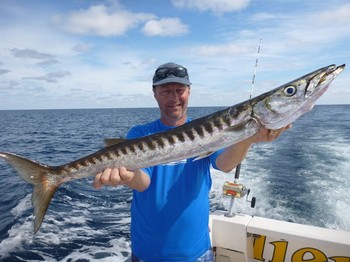 Barracuda - Kaarlo Salkunen aus Norwegen am Cavalier Cavalier & Blue Marlin Sportfischen Gran Canaria