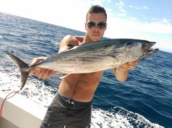 Bonito del Atlántico Norte capturado por Martin Meijs desde Holanda Pesca Deportiva Cavalier & Blue Marlin Gran Canaria