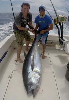 123 kg Big Eye Tuna - Eric Wagenaar caught this 123 kg Big Eye on the boat Cavalier Cavalier & Blue Marlin Sport Fishing Gran Canaria