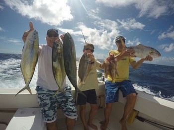 Pescadores satisfechos a bordo del Cavalier Cavalier & Blue Marlin Sport Fishing Gran Canaria