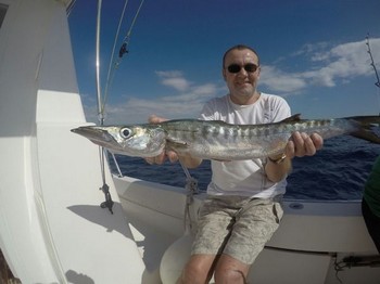 Baracuda caught by Ian Stowe from England Cavalier & Blue Marlin Sport Fishing Gran Canaria