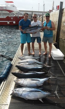 Grattis - Fantastisk fångst för Peter Schuurbiers och Peter Heineken, båda från Hollan Cavalier & Blue Marlin Sport Fishing Gran Canaria