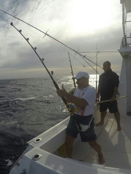 Aimo de Finlandia 80 años joven Cavalier & Blue Marlin Sport Fishing Gran Canaria
