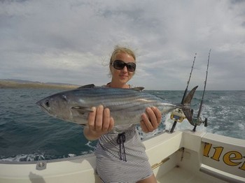 Lina Carlsson from Norway on the Cavalier Cavalier & Blue Marlin Sport Fishing Gran Canaria