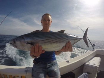Well done - Jennie from Sweden Cavalier & Blue Marlin Sport Fishing Gran Canaria