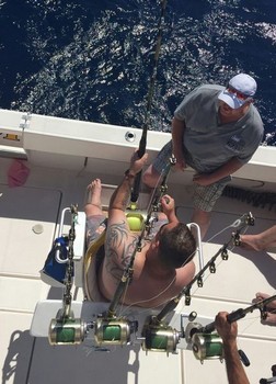 Hooked Up - Oscar Storm de Holanda en el barco Cavalier Pesca Deportiva Cavalier & Blue Marlin Gran Canaria