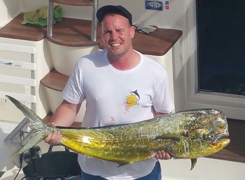 Dorado caught by Johnny Slor from Holland Cavalier & Blue Marlin Sport Fishing Gran Canaria