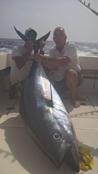 94 kg Big Eye Tuna caught by Klaas Westerhof Cavalier & Blue Marlin Sport Fishing Gran Canaria