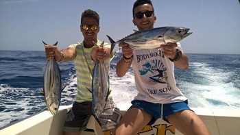 2 italienische Freunde Cavalier & Blue Marlin Sportfischen Gran Canaria
