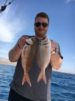 Röda snappers Cavalier & Blue Marlin Sport Fishing Gran Canaria