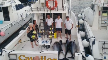 450 kg + Cavalier & Blue Marlin Sport Fishing Gran Canaria