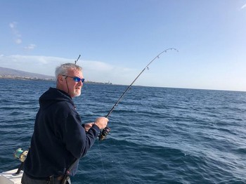 Hooked Up - Willy Vermeulen hooked up Cavalier & Blue Marlin Sport Fishing Gran Canaria
