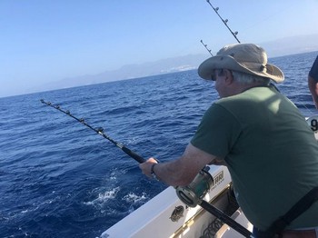 Marcel hooked up Cavalier & Blue Marlin Sport Fishing Gran Canaria