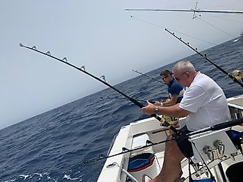 Klaas Westerhof fighting a....? Cavalier & Blue Marlin Sport Fishing Gran Canaria