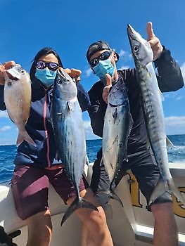 Barracuda en Noord-Atlantische Bonito_s Cavalier & Blue Marlin Sport Fishing Gran Canaria