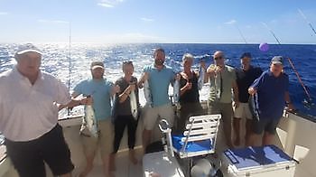 Tevreden vissers Cavalier & Blue Marlin Sport Fishing Gran Canaria