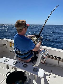 Gareth Maquire is fighting his Bluefin tuna Cavalier & Blue Marlin Sport Fishing Gran Canaria