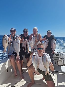 Tevreden vissers op de Cavalier Cavalier & Blue Marlin Sport Fishing Gran Canaria