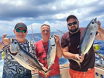 Goed gedaan jongens. Mooie vangst Cavalier & Blue Marlin Sport Fishing Gran Canaria